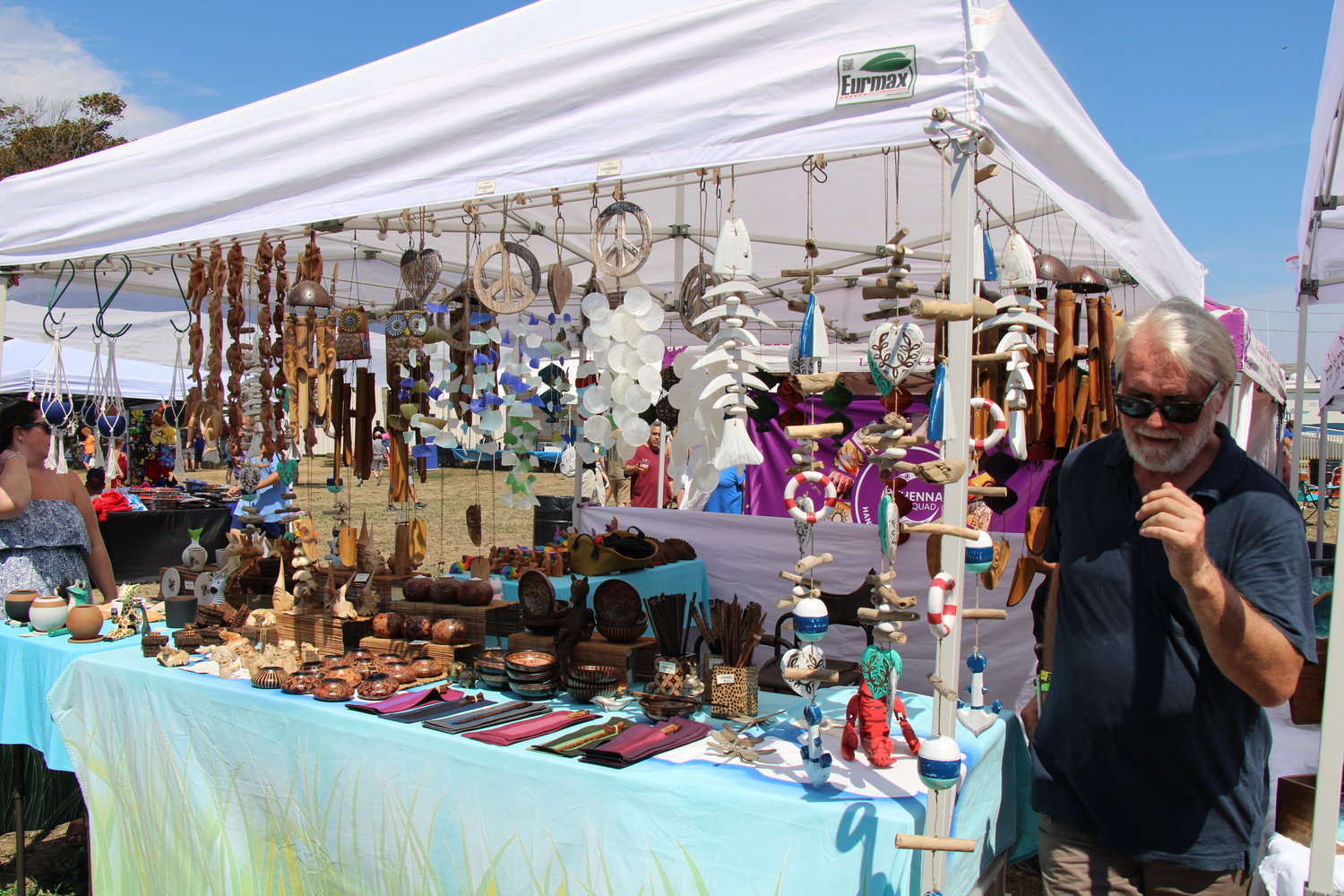 Vendors had everything from fine jewelry to upside-down umbrellas.